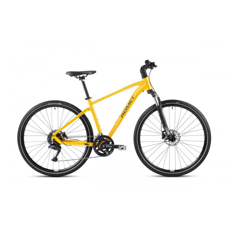 Krossový bicykel ROMET ORKAN 5 CS M Žlto-grafitová L